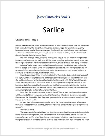 A manuscript in Microsoft Word, a book ready for layout